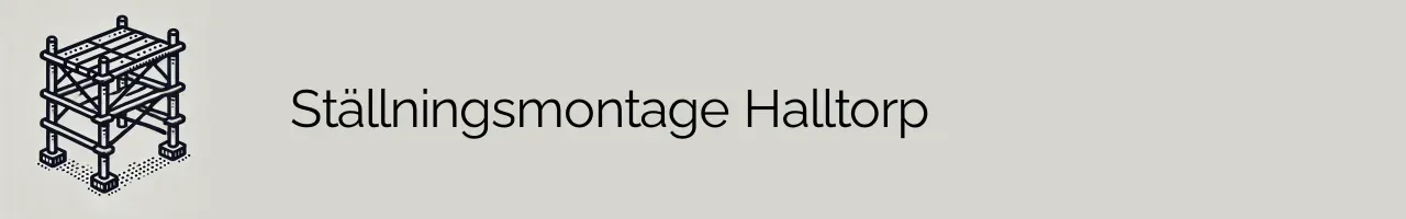 Ställningsmontage Halltorp