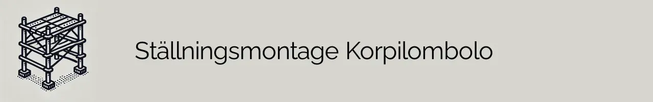 Ställningsmontage Korpilombolo