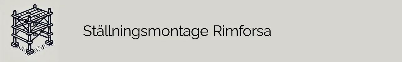 Ställningsmontage Rimforsa